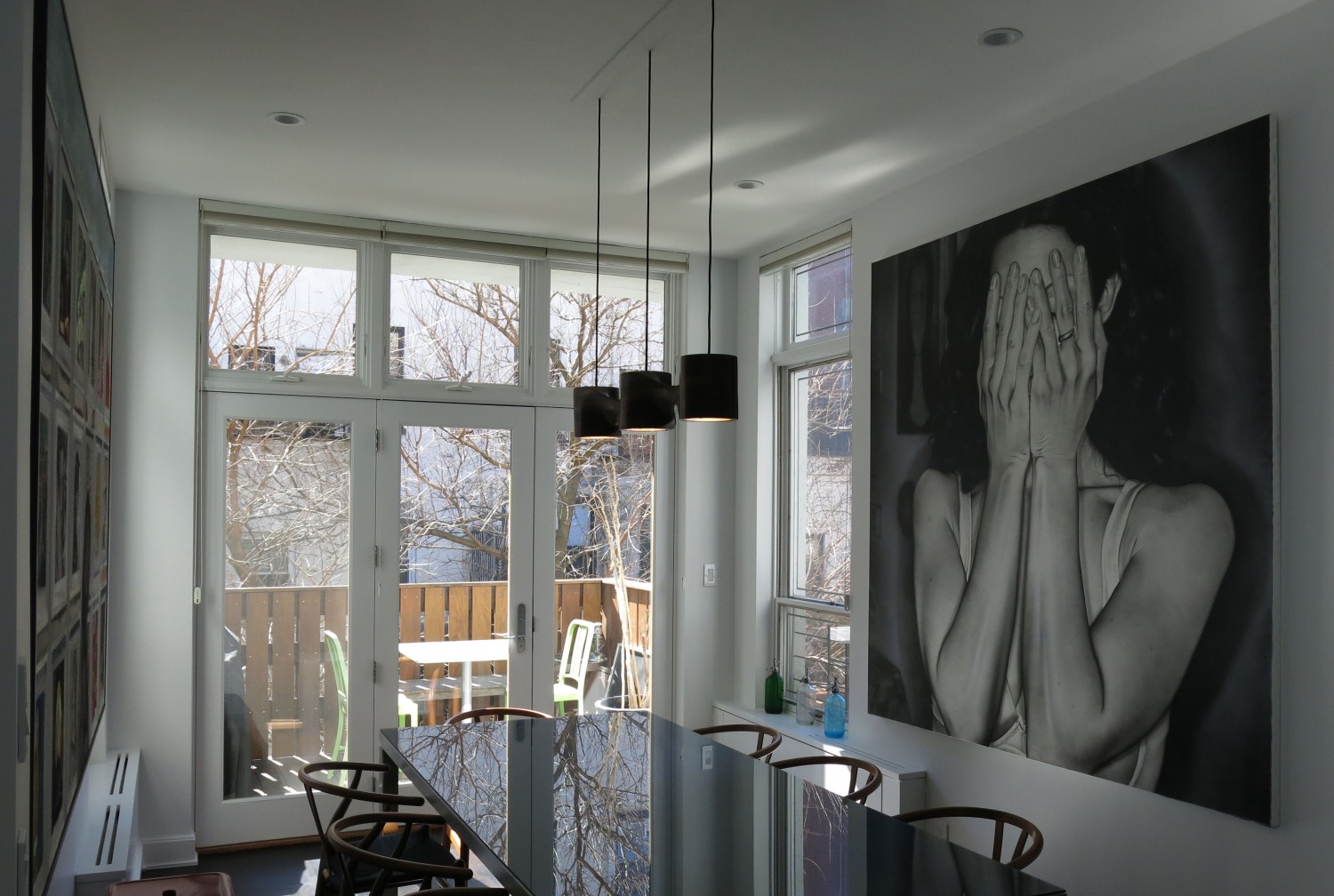 This is a photo of the N3 pendant lamp installed
