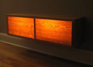 backlit cabinet