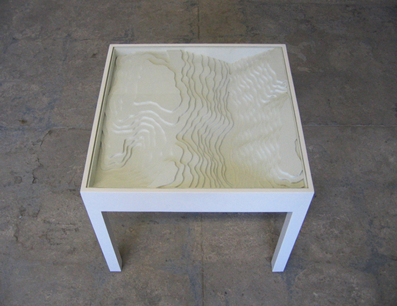 topographical side table
